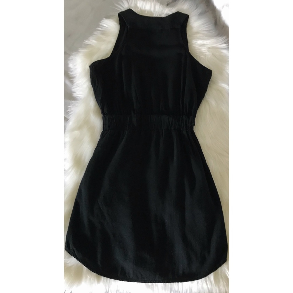 AQUA Surplice Wrap Sleeveless Mini Pocket Dress XS - Picture 9 of 10